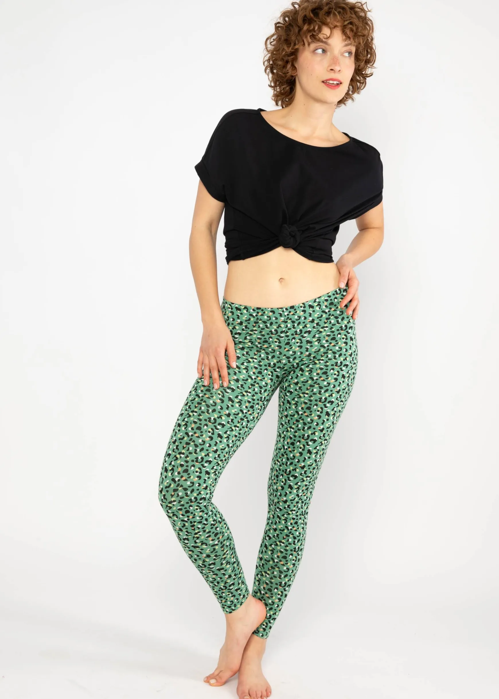 Damen Blutsgeschwister Leggings|Lange Leggings|Baumwoll-Leggings Lovely Legs