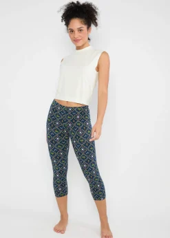 Damen Blutsgeschwister Leggings|Capri Leggings|Capri Leggings Cropped Laune Legs