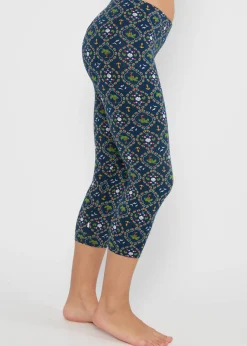 Damen Blutsgeschwister Leggings|Capri Leggings|Capri Leggings Cropped Laune Legs