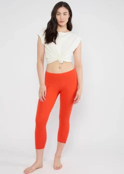Damen Blutsgeschwister Leggings|Capri Leggings|Capri Leggings Cropped Laune Legs