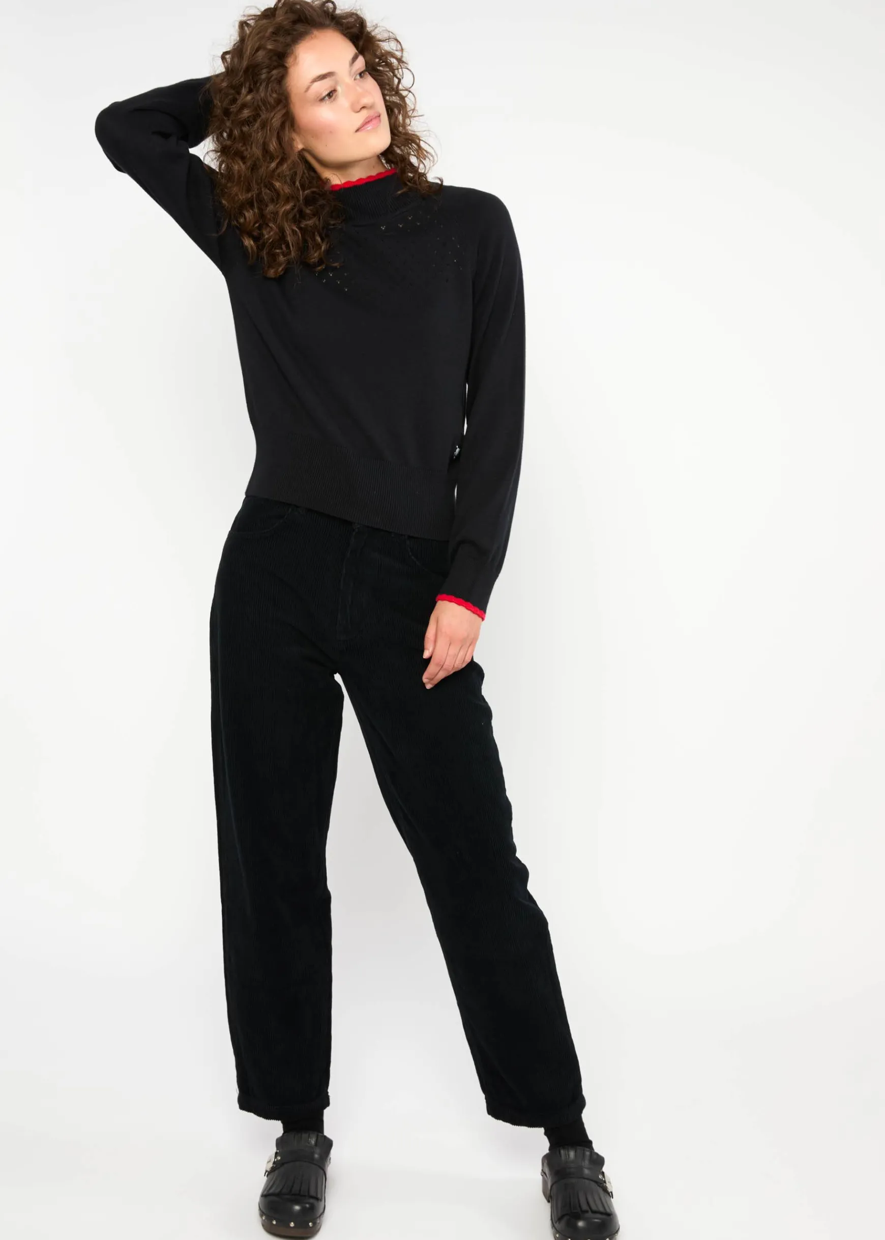 Damen Blutsgeschwister Cordhosen|Stoffhosen|Cordhose High Waist Olotte