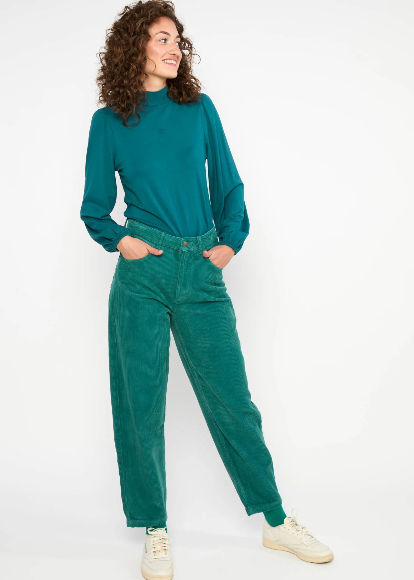 Damen Blutsgeschwister Cordhosen|Stoffhosen|Cordhose High Waist Olotte
