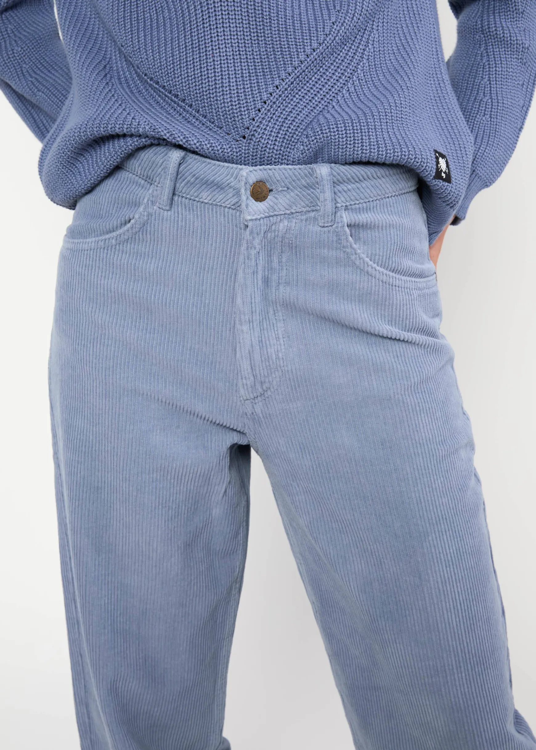 Damen Blutsgeschwister Cordhosen|Stoffhosen|Cordhose High Waist Olotte