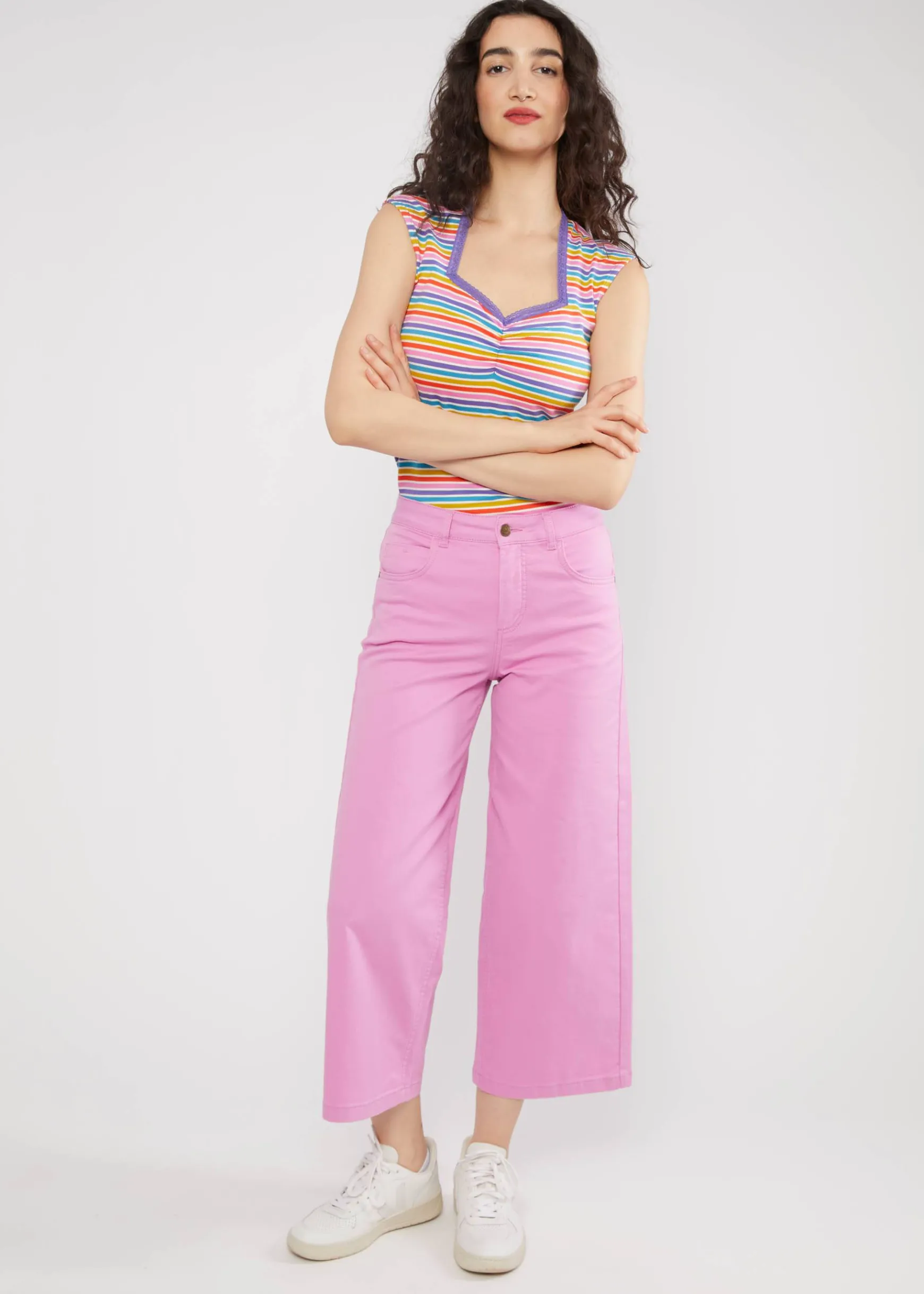 Damen Blutsgeschwister Stoffhosen|Culottes|Culotte High Waist Culotte