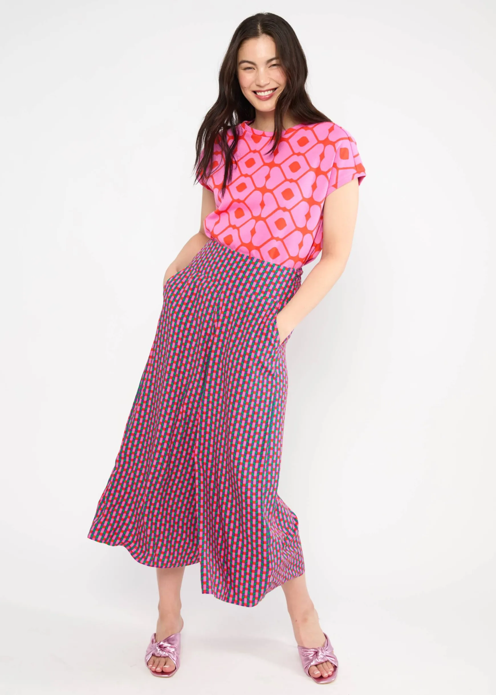 Damen Blutsgeschwister Stoffhosen|Culottes|Culotte In Full Bloom