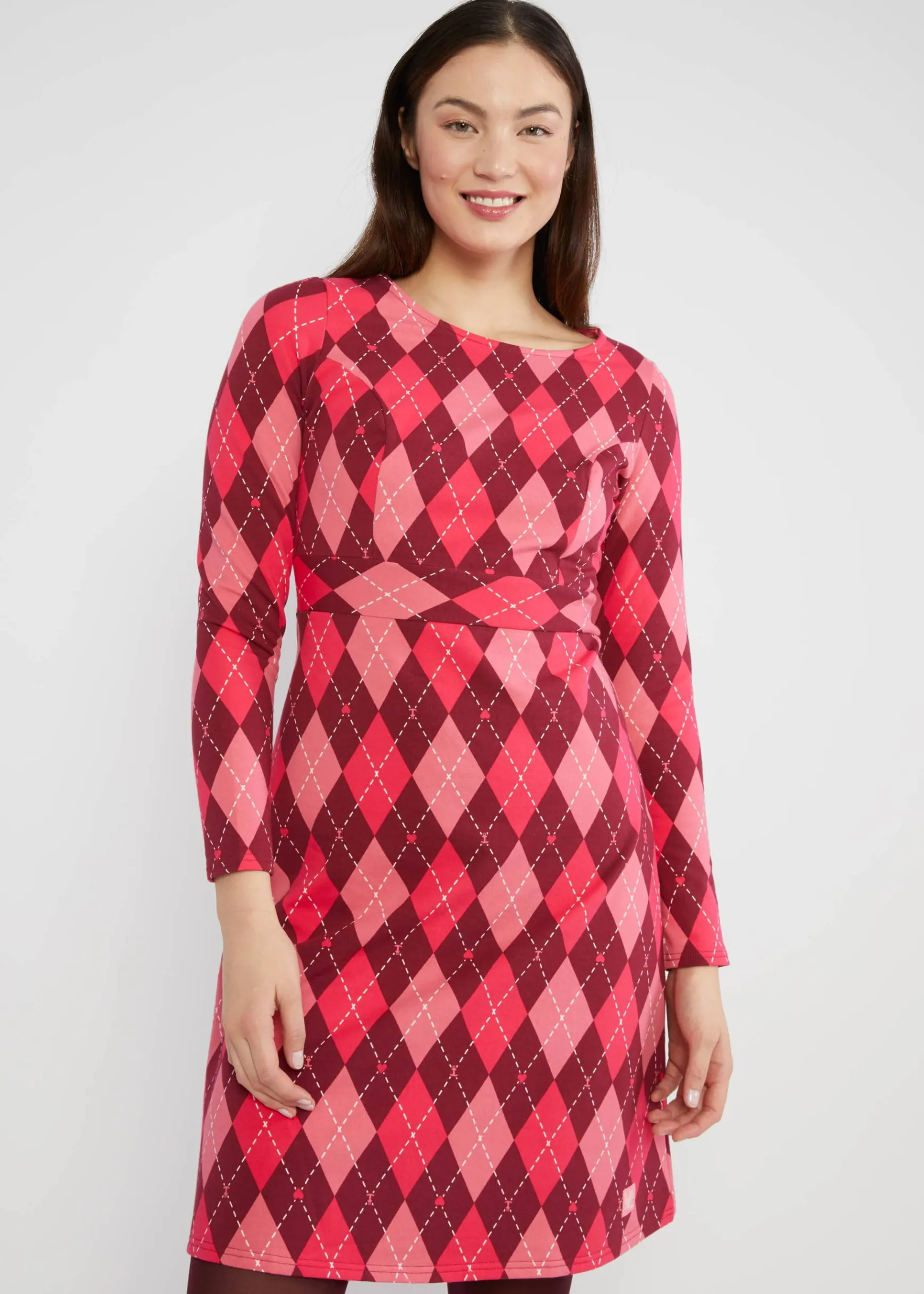 Damen Blutsgeschwister Sweatkleider|Knielange Kleider|Etuikleid Home Sweet Home
