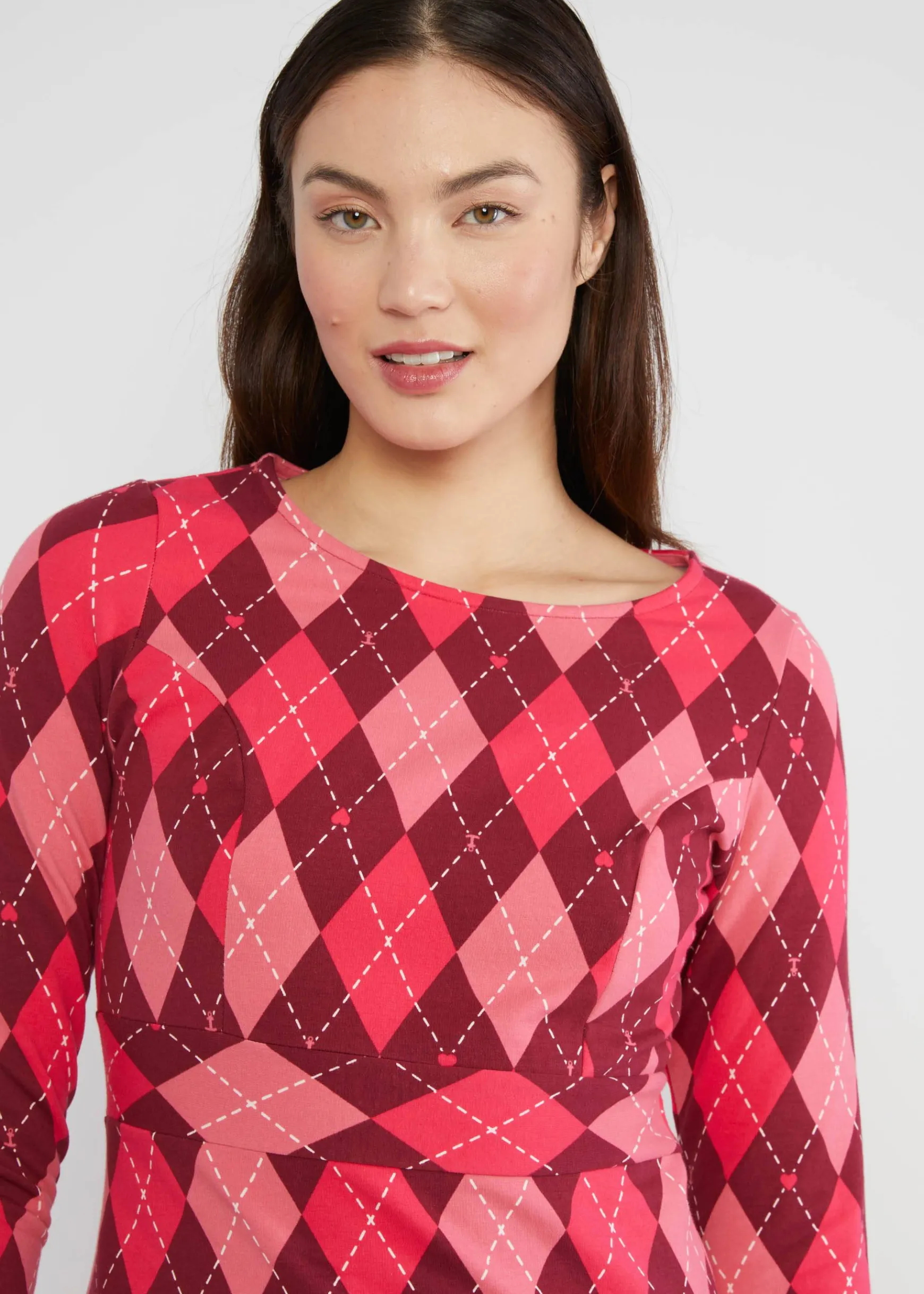 Damen Blutsgeschwister Sweatkleider|Knielange Kleider|Etuikleid Home Sweet Home