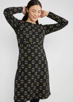 Damen Blutsgeschwister Sweatkleider|Knielange Kleider|Etuikleid Home Sweet Home