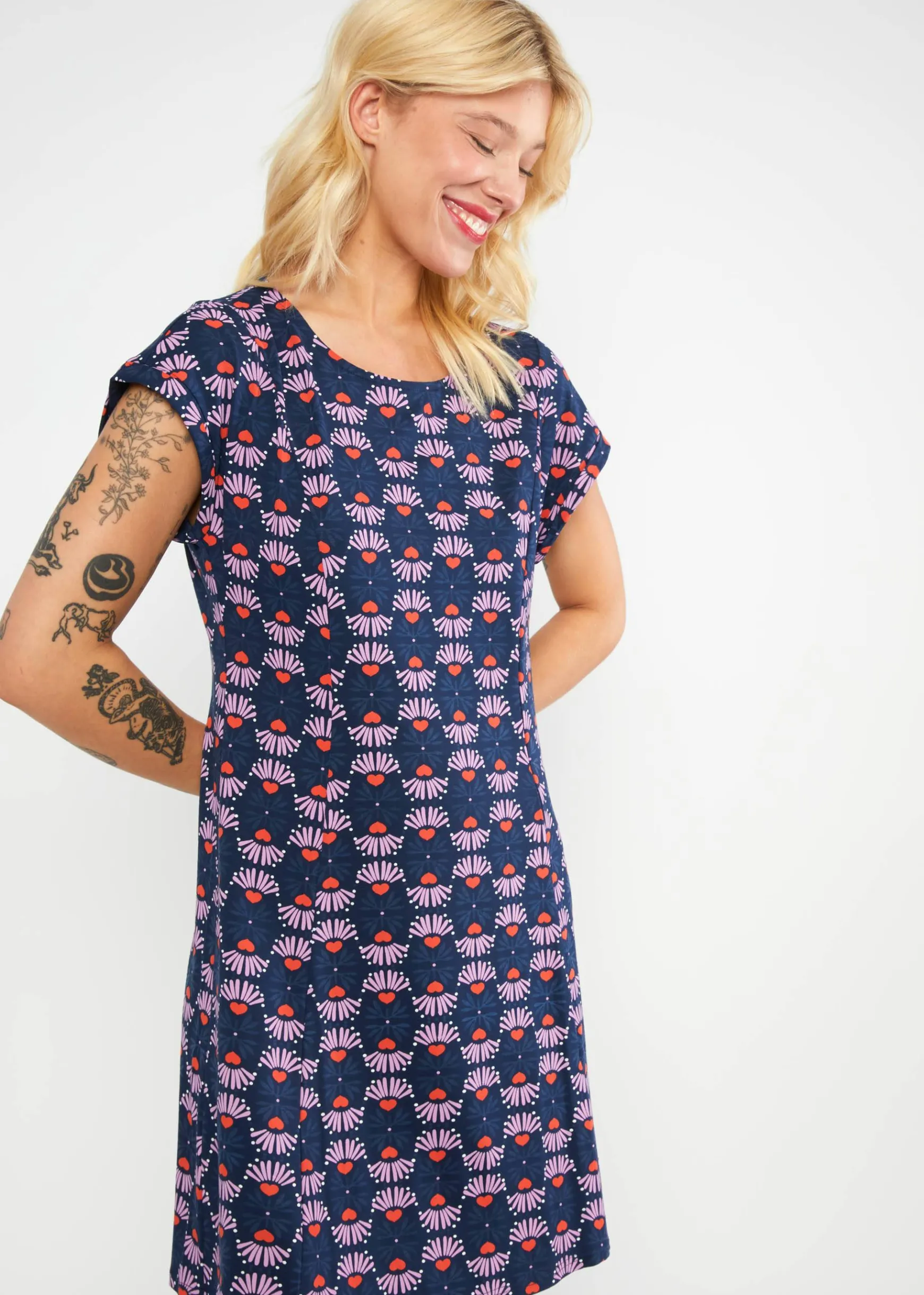 Damen Blutsgeschwister Jerseykleider|Minikleider|Freizeitkleid Go, Odette