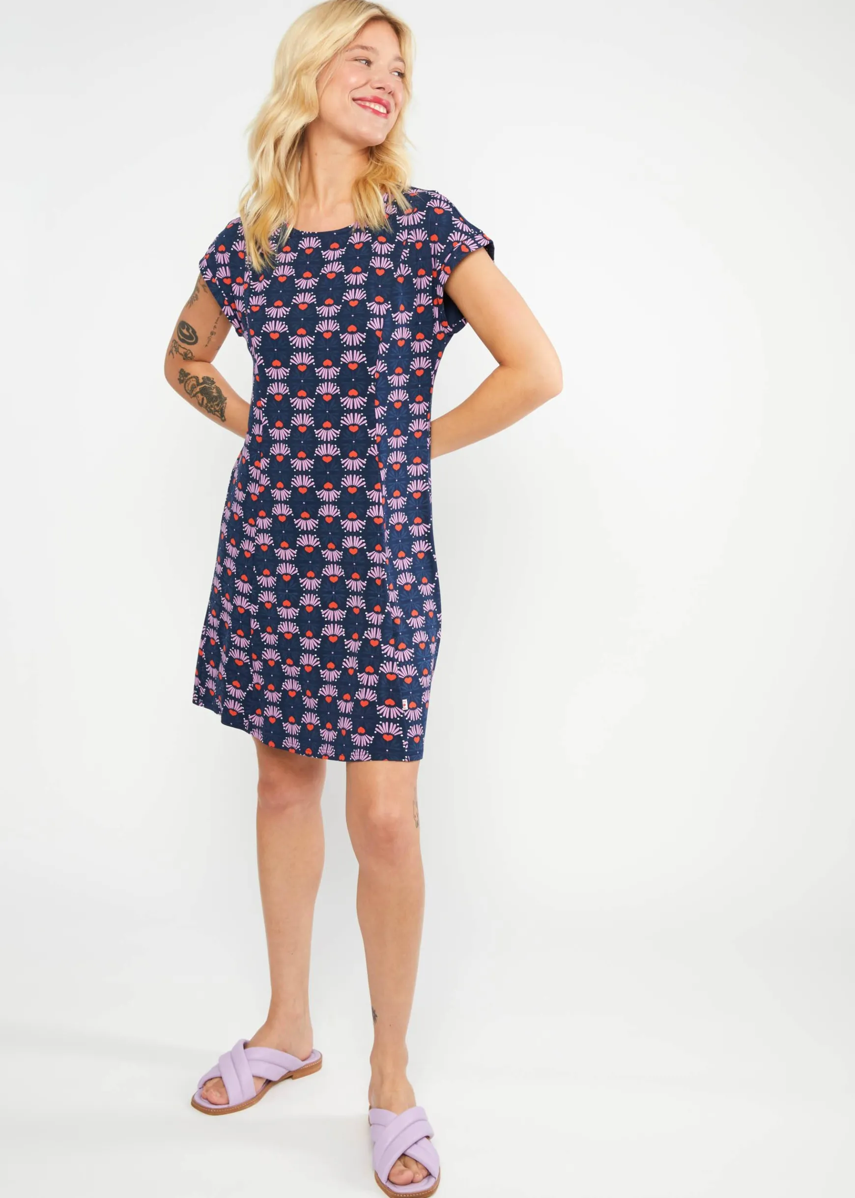 Damen Blutsgeschwister Jerseykleider|Minikleider|Freizeitkleid Go, Odette