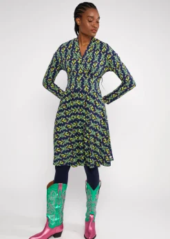 Damen Blutsgeschwister Jerseykleider|Knielange Kleider|Freizeitkleid La Vie est Belle