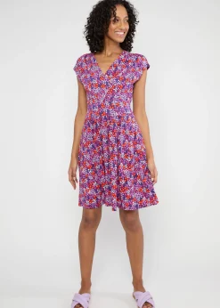 Damen Blutsgeschwister Jerseykleider|Knielange Kleider|Freizeitkleid La Vie est Belle
