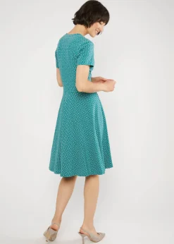 Damen Blutsgeschwister Jerseykleider|Knielange Kleider|Freizeitkleid Shalala Tralala Spring
