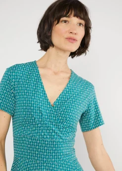 Damen Blutsgeschwister Jerseykleider|Knielange Kleider|Freizeitkleid Shalala Tralala Spring