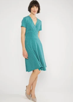Damen Blutsgeschwister Jerseykleider|Knielange Kleider|Freizeitkleid Shalala Tralala Spring