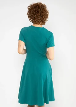 Damen Blutsgeschwister Jerseykleider|Knielange Kleider|Freizeitkleid Shalala Tralala Spring