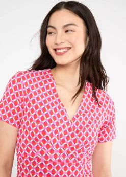 Damen Blutsgeschwister Jerseykleider|Knielange Kleider|Freizeitkleid Shalala Tralala Spring