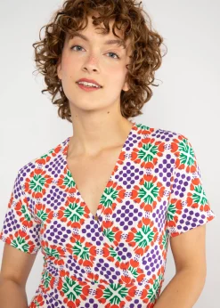 Damen Blutsgeschwister Jerseykleider|Knielange Kleider|Freizeitkleid Shalala Tralala Spring