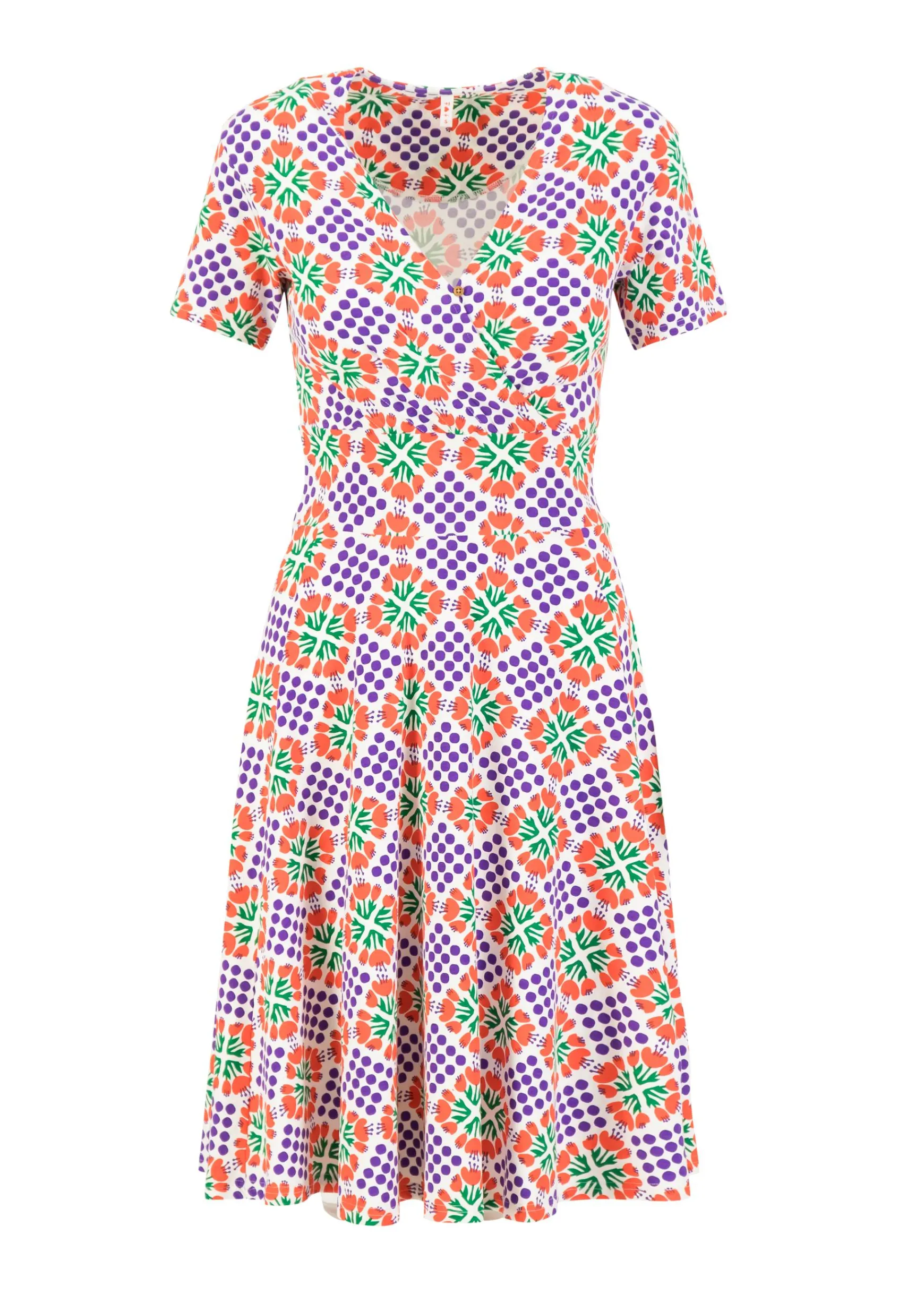 Damen Blutsgeschwister Jerseykleider|Knielange Kleider|Freizeitkleid Shalala Tralala Spring