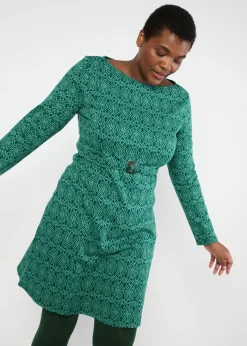 Damen Blutsgeschwister Jerseykleider|Knielange Kleider|Herbstkleid California Calling