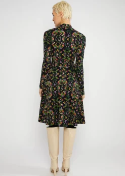Damen Blutsgeschwister Jerseykleider|Knielange Kleider|Herbstkleid Shalala Tralala Shawl