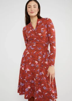 Damen Blutsgeschwister Jerseykleider|Knielange Kleider|Herbstkleid Shalala Tralala Shawl