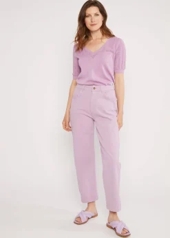 Damen Blutsgeschwister Stoffhosen|7/8-Hosen|Hose High Waist Olotte Remade