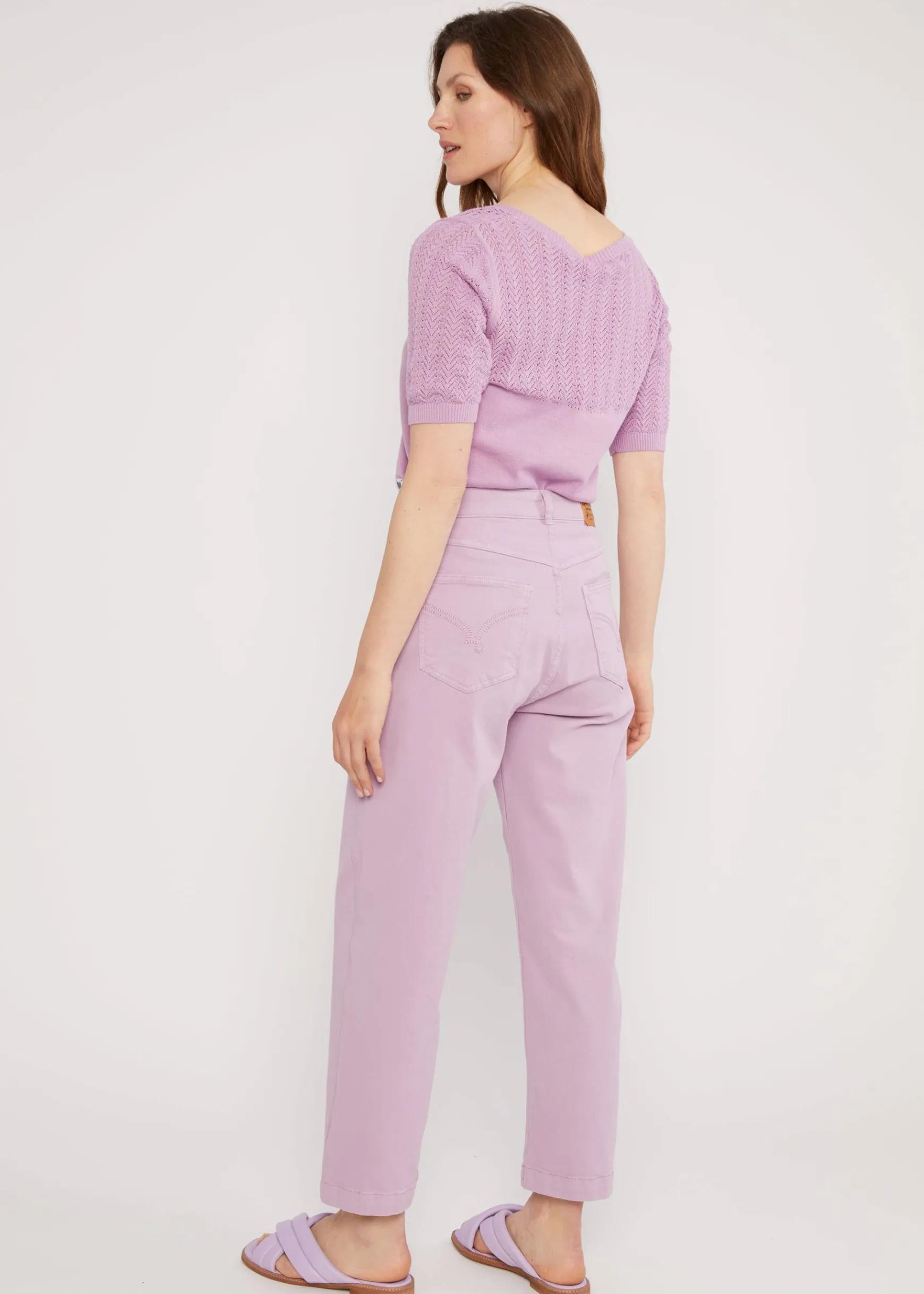 Damen Blutsgeschwister Stoffhosen|7/8-Hosen|Hose High Waist Olotte Remade
