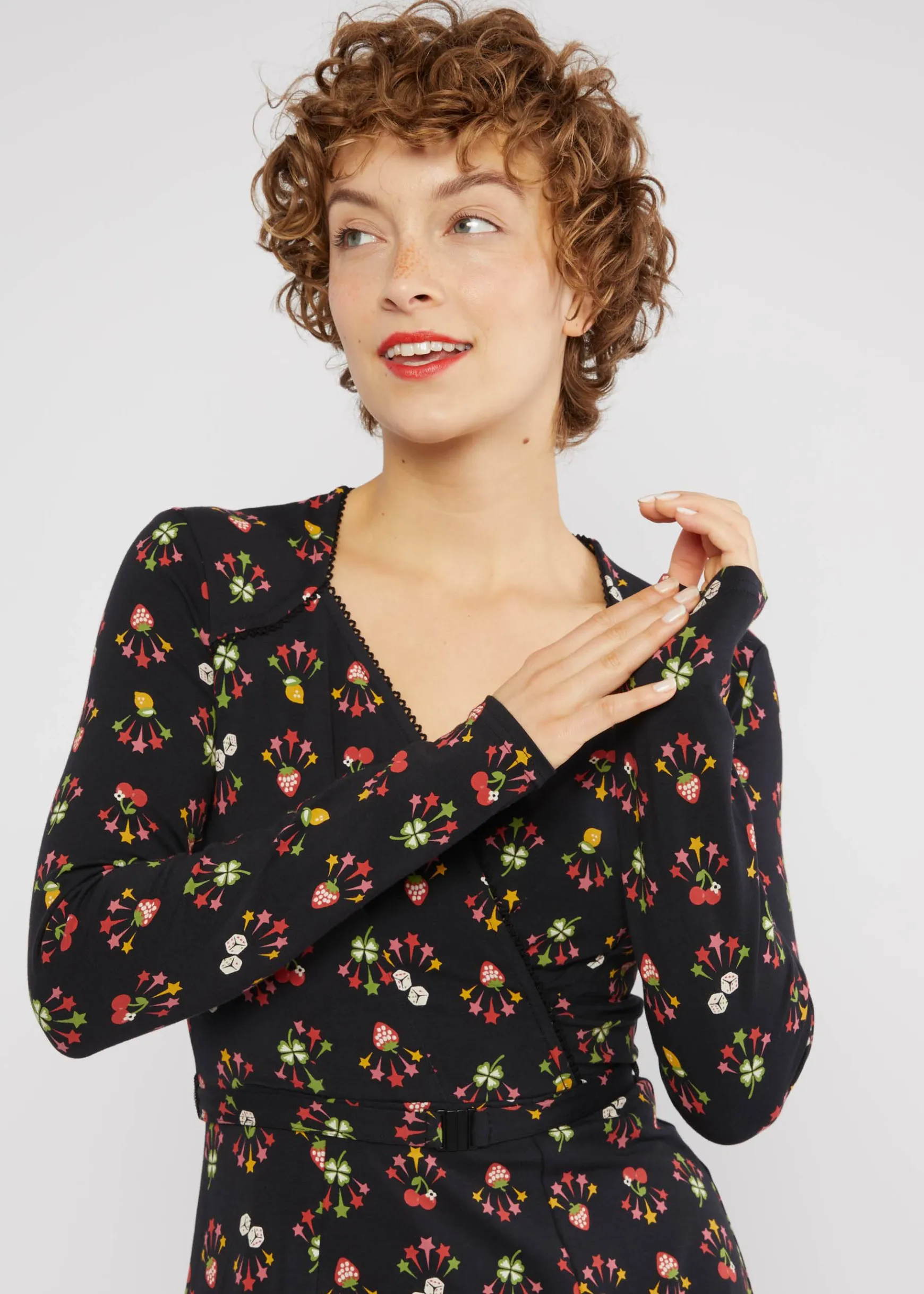 Damen Blutsgeschwister Jerseykleider|Knielange Kleider|Jerseykleid Cache Me, Darling
