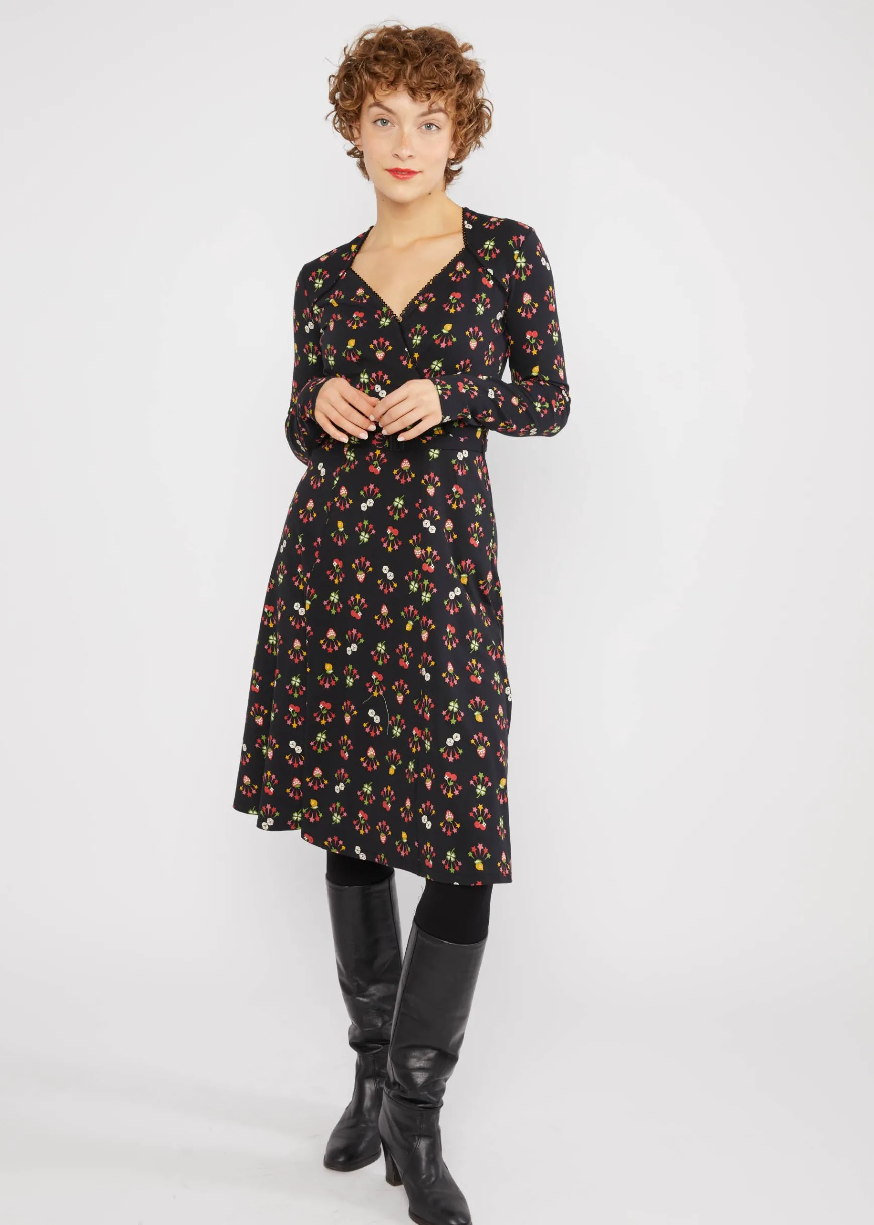 Damen Blutsgeschwister Jerseykleider|Knielange Kleider|Jerseykleid Cache Me, Darling