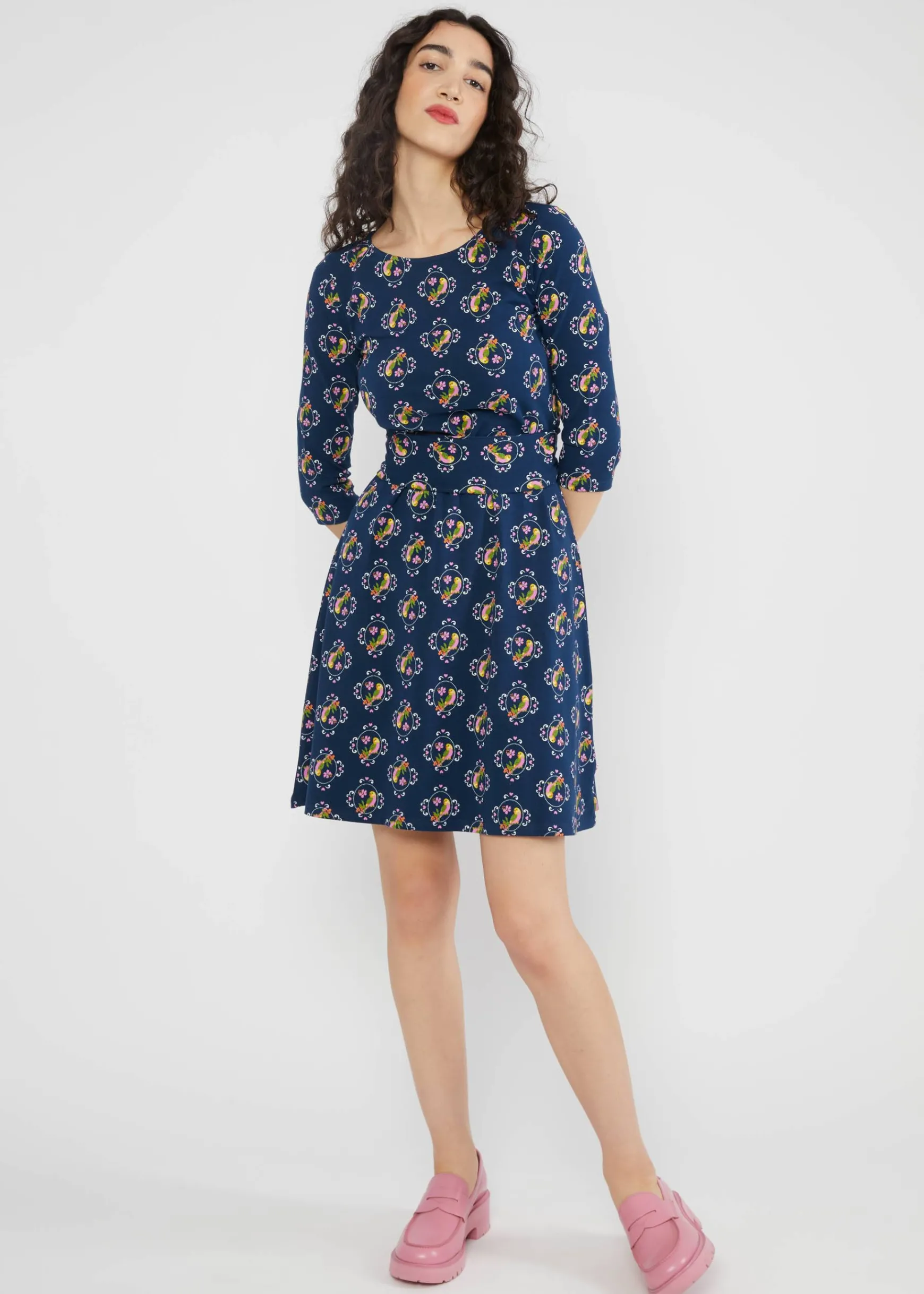 Damen Blutsgeschwister Jerseykleider|Knielange Kleider|Jerseykleid Lovely Hug me