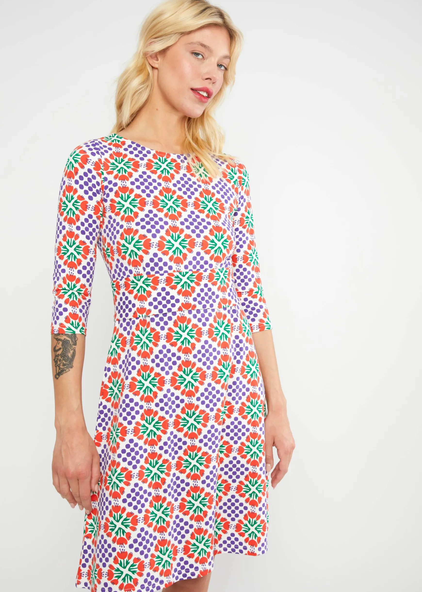 Damen Blutsgeschwister Jerseykleider|Knielange Kleider|Jerseykleid Lovely Hug me