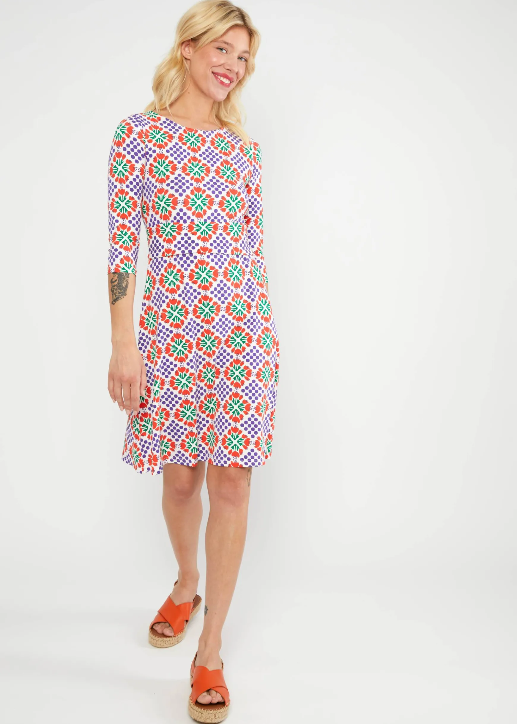 Damen Blutsgeschwister Jerseykleider|Knielange Kleider|Jerseykleid Lovely Hug me