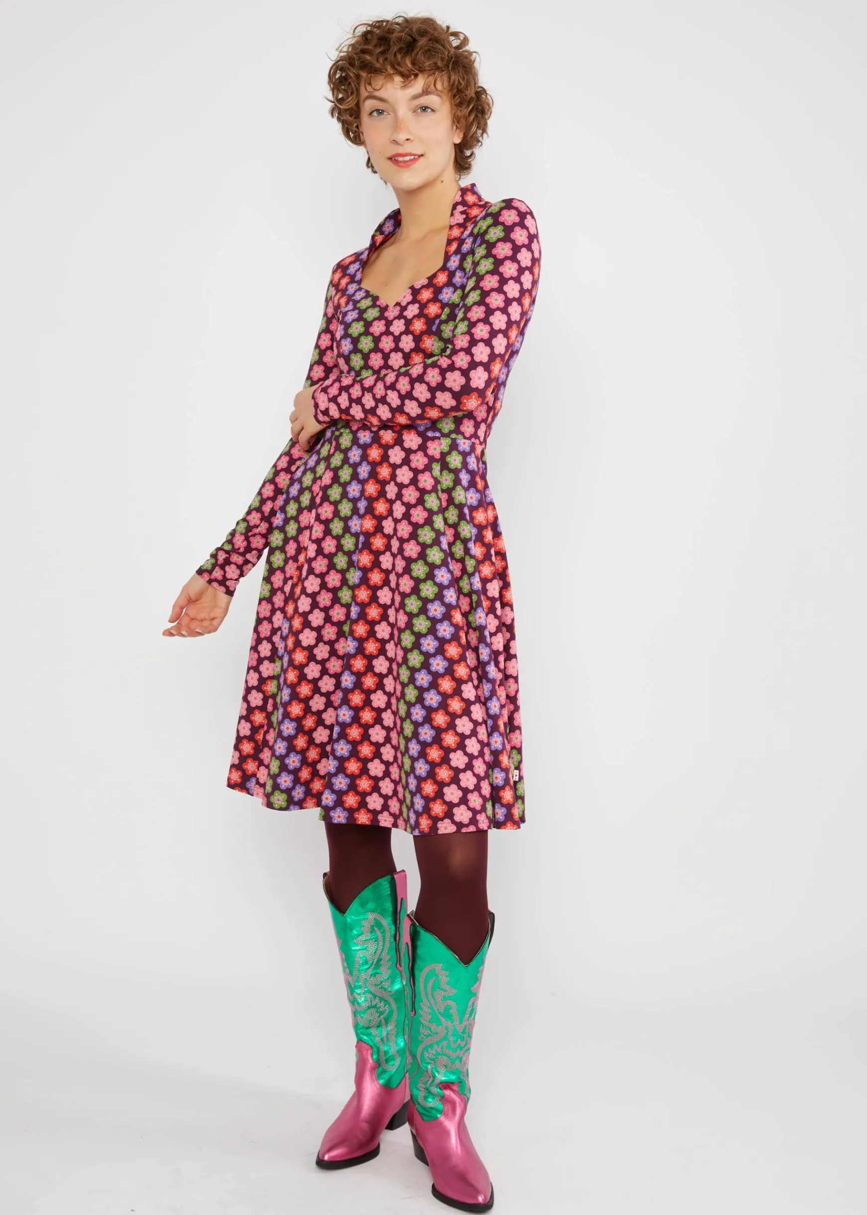 Damen Blutsgeschwister Jerseykleider|Knielange Kleider|Jerseykleid Miraculous Power Tralala