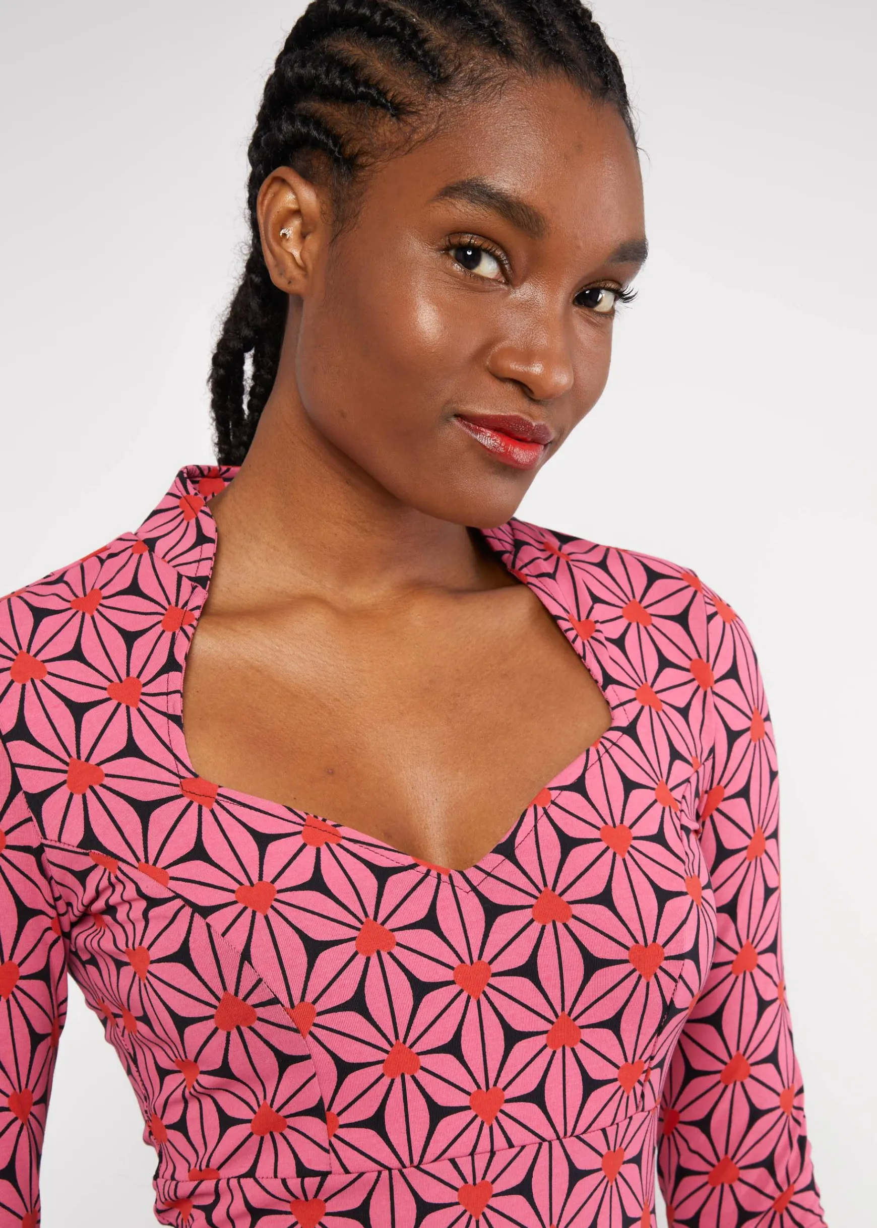 Damen Blutsgeschwister Jerseykleider|Knielange Kleider|Jerseykleid Miraculous Power Tralala
