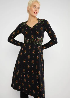 Damen Blutsgeschwister Jerseykleider|Knielange Kleider|Jerseykleid Shake Rattle and Roll