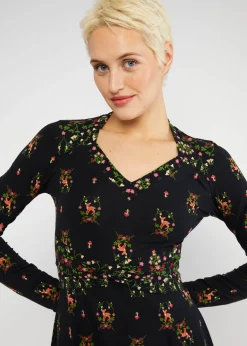 Damen Blutsgeschwister Jerseykleider|Knielange Kleider|Jerseykleid Shake Rattle and Roll