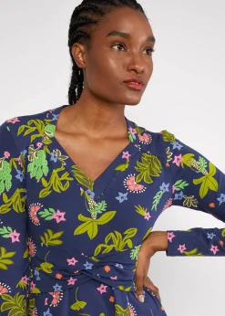 Damen Blutsgeschwister Jerseykleider|Knielange Kleider|Jerseykleid Shake Rattle and Roll