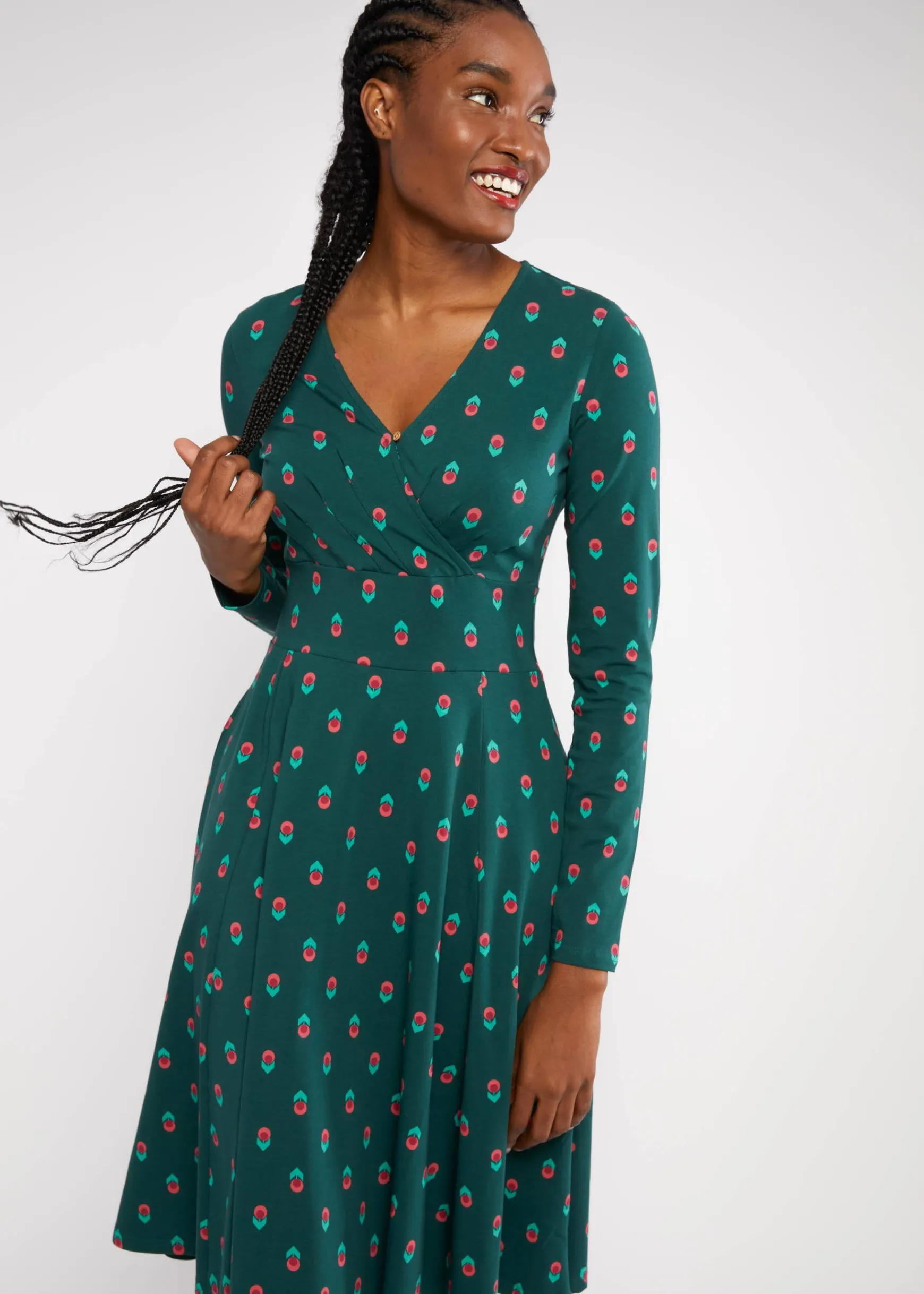 Damen Blutsgeschwister Jerseykleider|Knielange Kleider|Jerseykleid Shalala Tralala