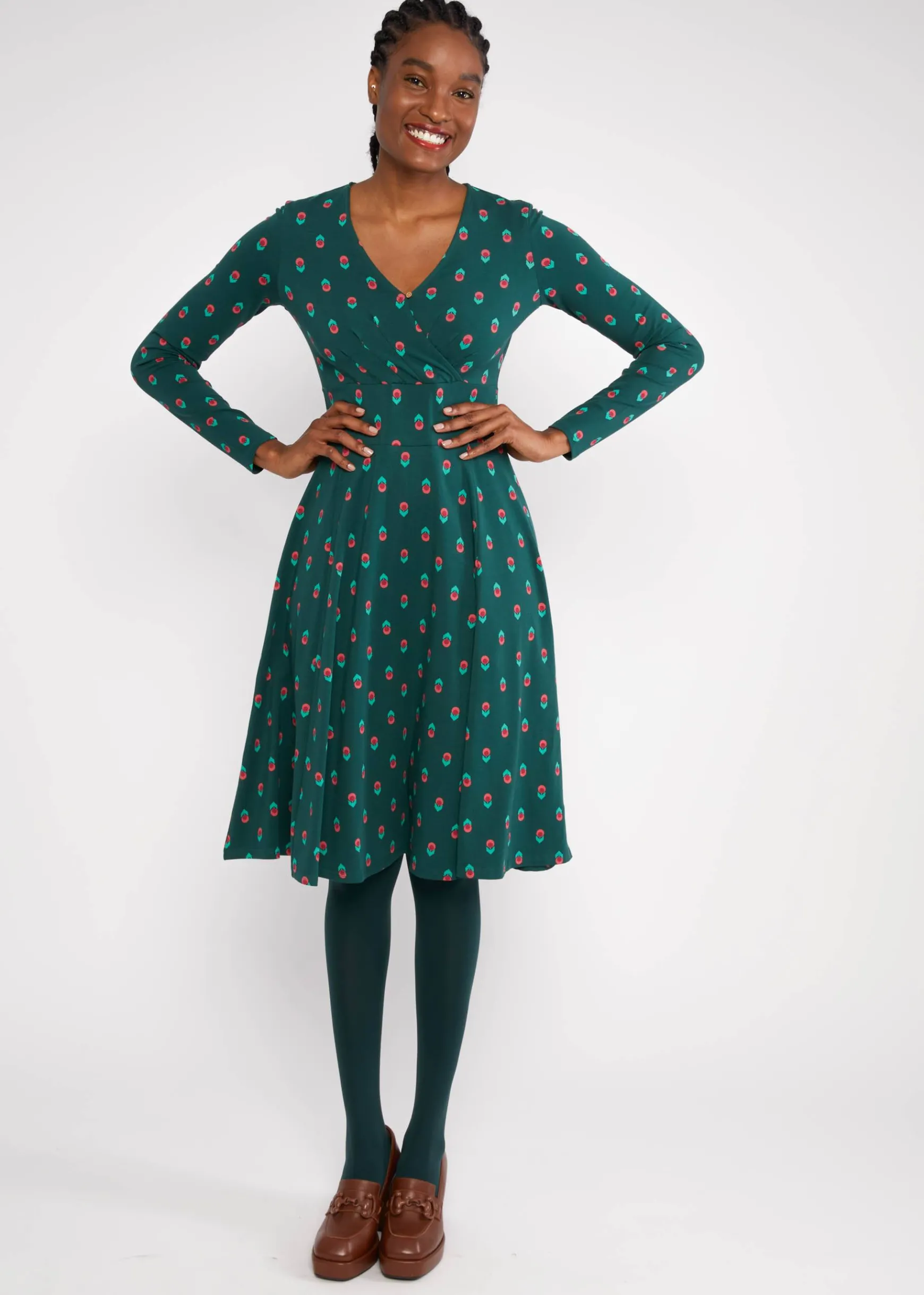 Damen Blutsgeschwister Jerseykleider|Knielange Kleider|Jerseykleid Shalala Tralala