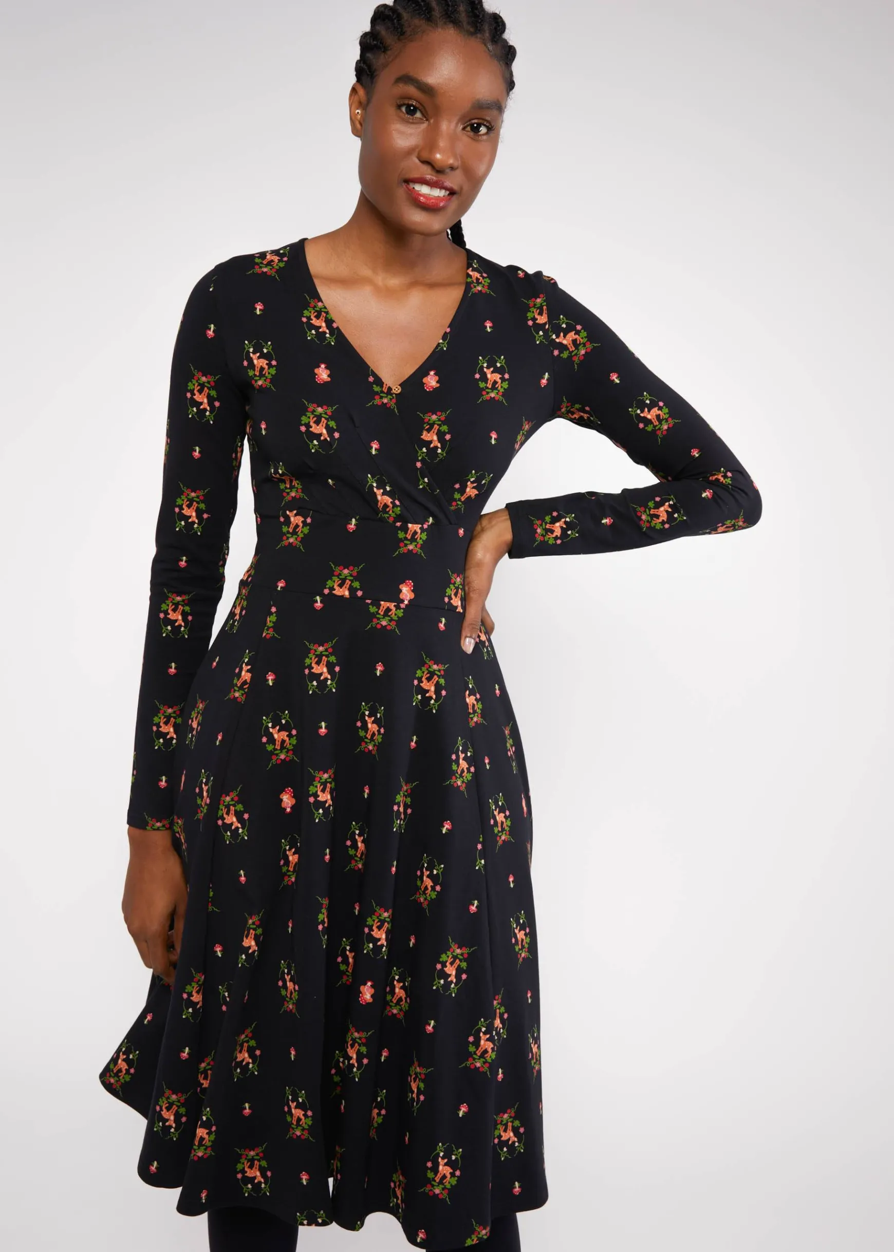 Damen Blutsgeschwister Jerseykleider|Knielange Kleider|Jerseykleid Shalala Tralala