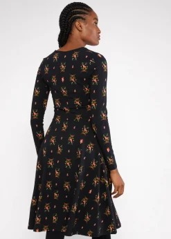 Damen Blutsgeschwister Jerseykleider|Knielange Kleider|Jerseykleid Shalala Tralala