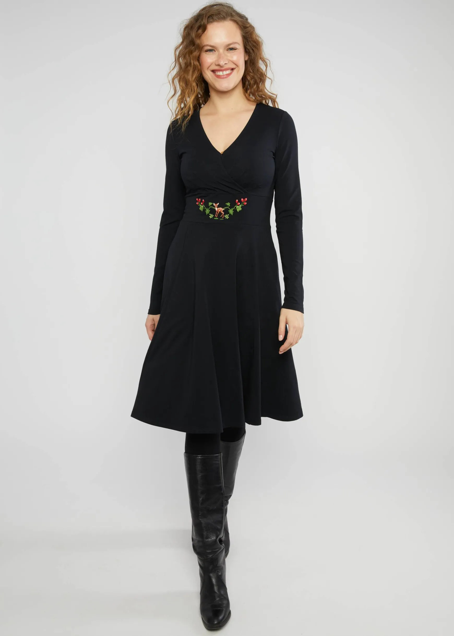 Damen Blutsgeschwister Jerseykleider|Knielange Kleider|Jerseykleid Shalala Tralala
