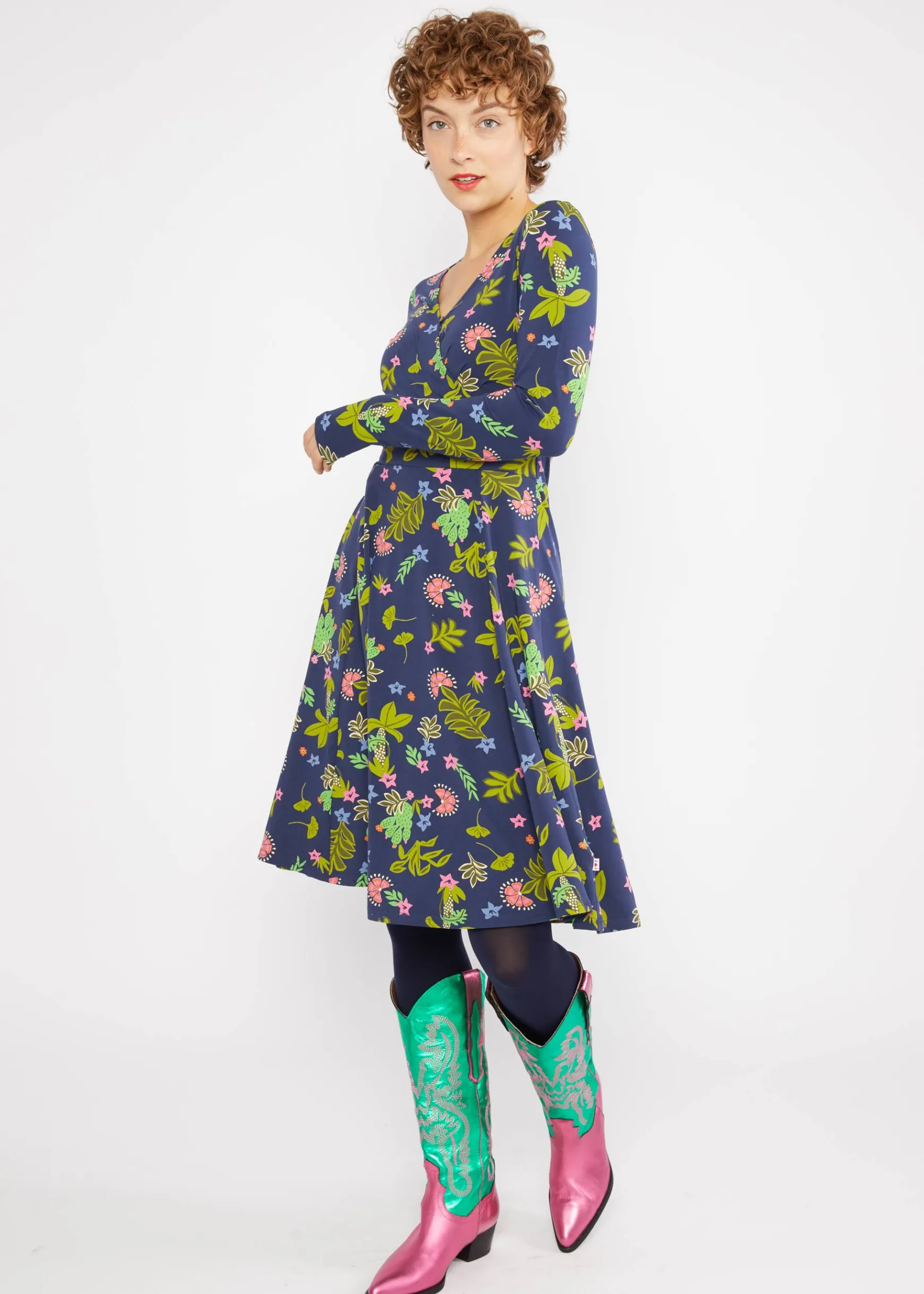 Damen Blutsgeschwister Jerseykleider|Knielange Kleider|Jerseykleid Shalala Tralala