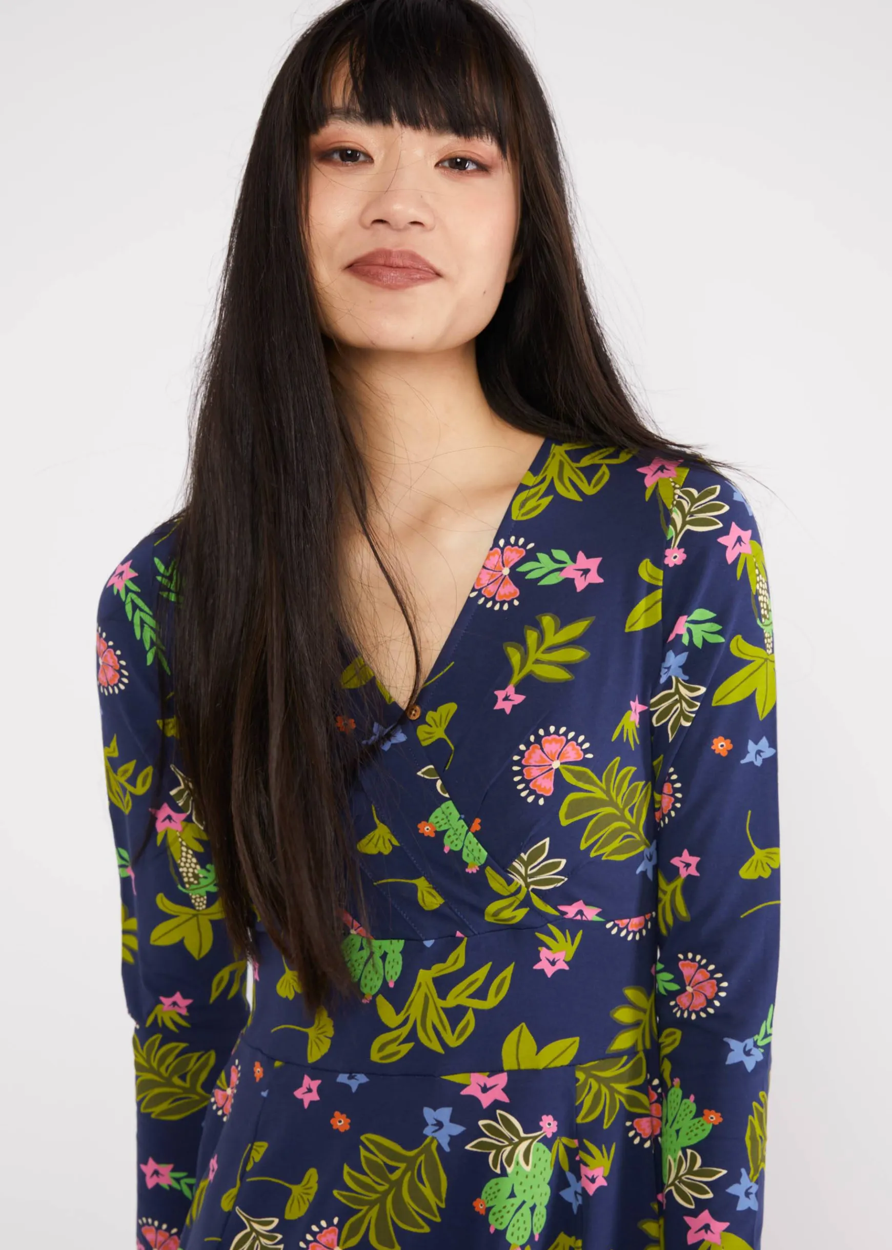 Damen Blutsgeschwister Jerseykleider|Knielange Kleider|Jerseykleid Shalala Tralala
