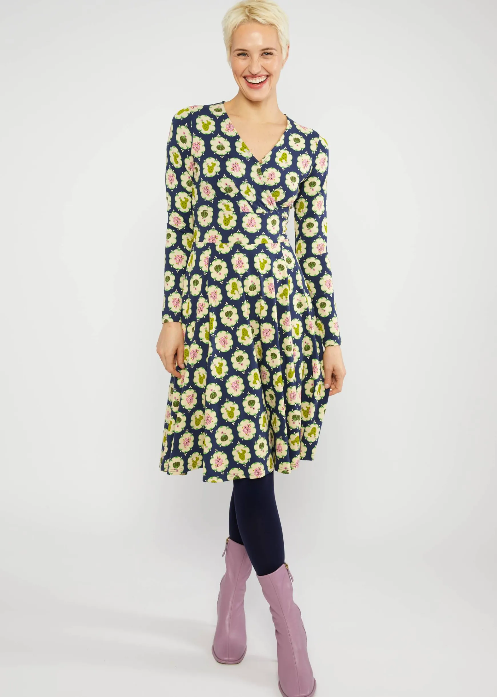Damen Blutsgeschwister Jerseykleider|Knielange Kleider|Jerseykleid Shalala Tralala