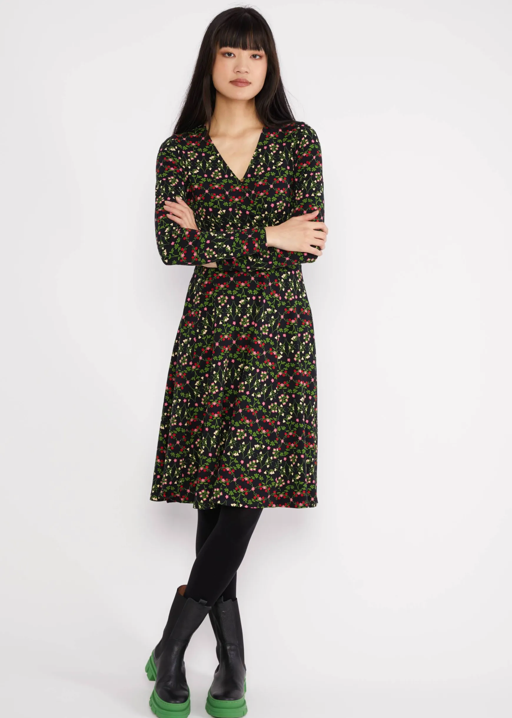 Damen Blutsgeschwister Jerseykleider|Knielange Kleider|Jerseykleid Shalala Tralala
