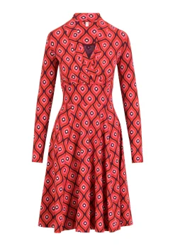 Damen Blutsgeschwister Jerseykleider|Knielange Kleider|Jerseykleid Shalala Tralala Shawl