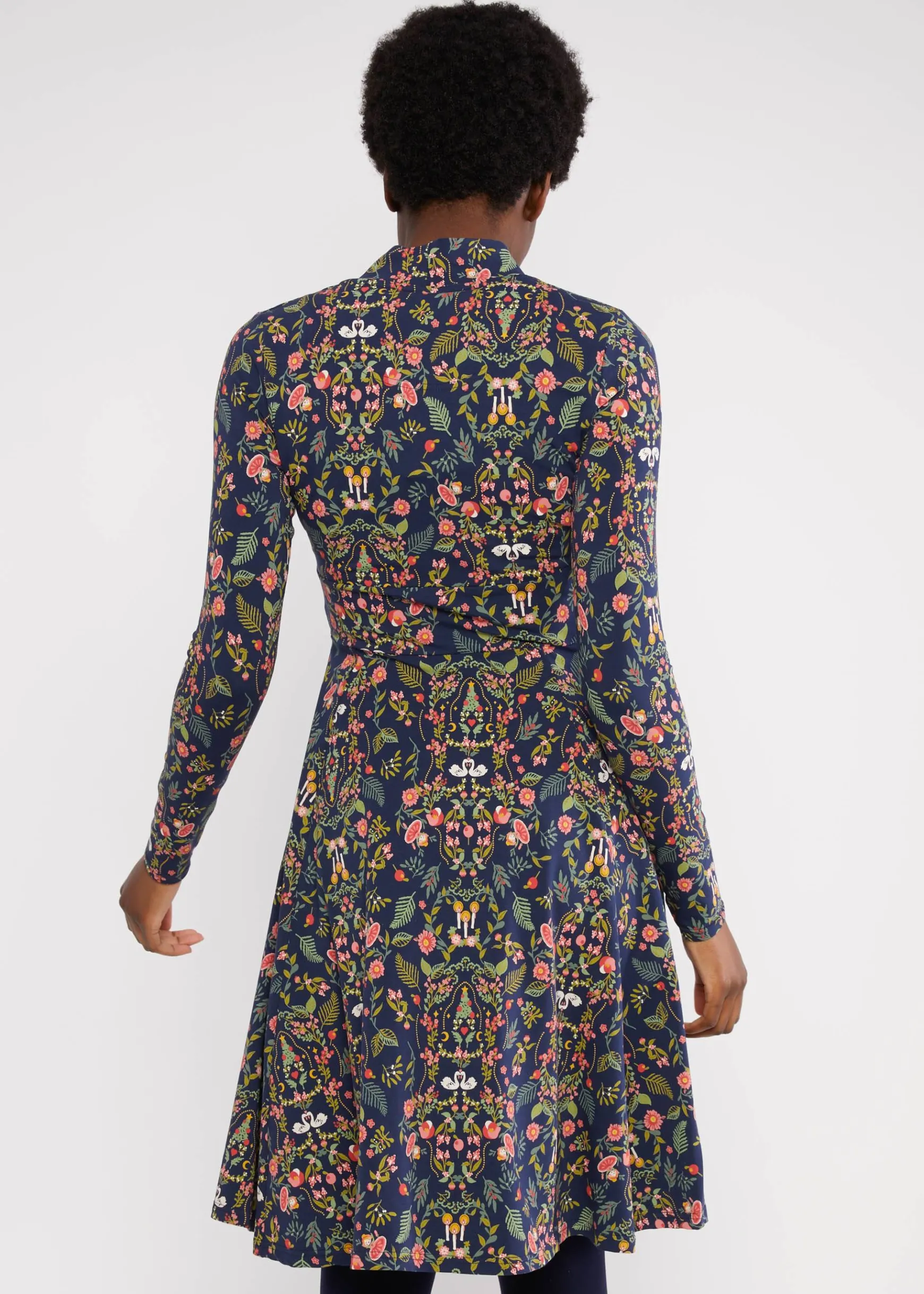 Damen Blutsgeschwister Jerseykleider|Knielange Kleider|Jerseykleid Shalala Tralala Shawl