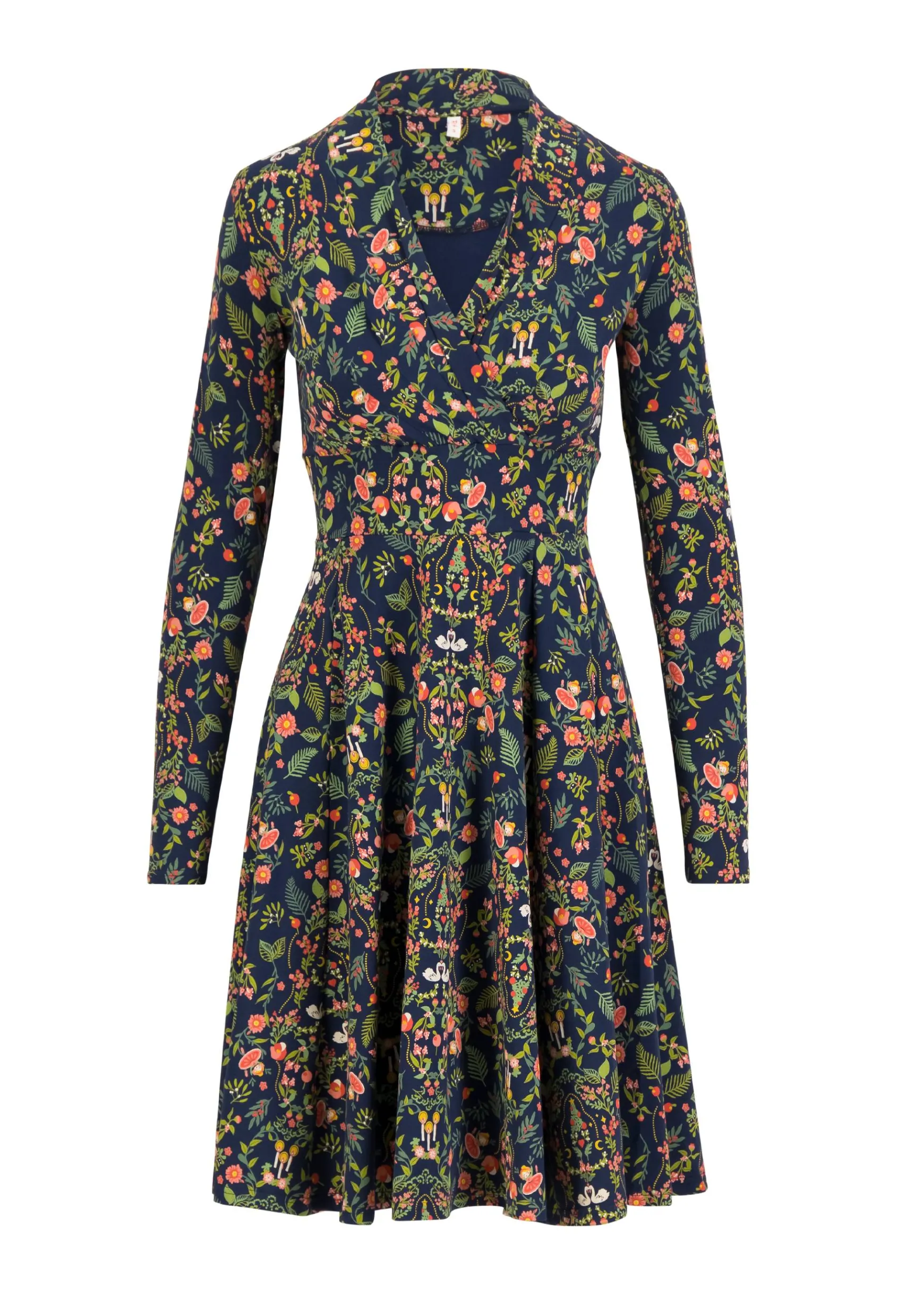 Damen Blutsgeschwister Jerseykleider|Knielange Kleider|Jerseykleid Shalala Tralala Shawl